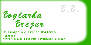 boglarka brejer business card